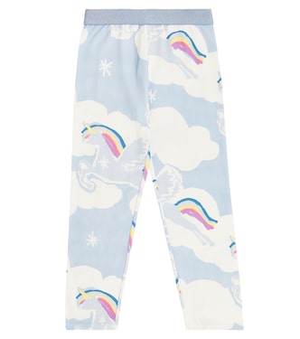 Printed cotton-blend leggings | Stella McCartney Kids