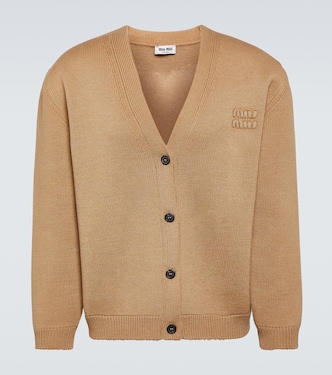Cardigan aus einem Wollgemisch | Miu Miu