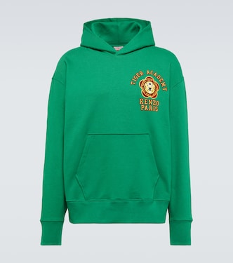 Felpa in cotone con cappuccio e stampa | Kenzo