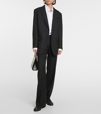 Blazer rayé en laine vierge | The Row