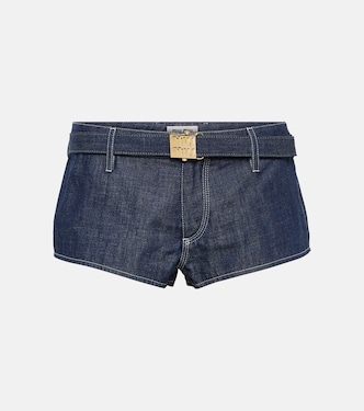 Low-Rise Jeansshorts | Miu Miu