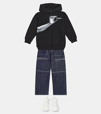 Jeans a gamba larga | Balmain Kids