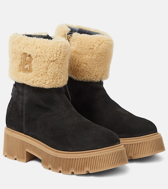 Ankle Boots Turin 2B aus Veloursleder mit Shearling | Bogner