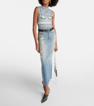 x Katerina Jebb – Top imprimé en jersey | Acne Studios