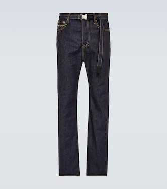 Jeans rectos de tiro alto | Sacai