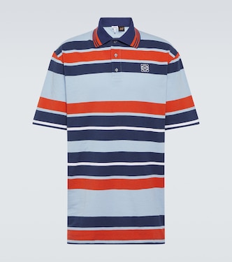 Polo Paula’s Ibiza rayé en coton et lin | Loewe
