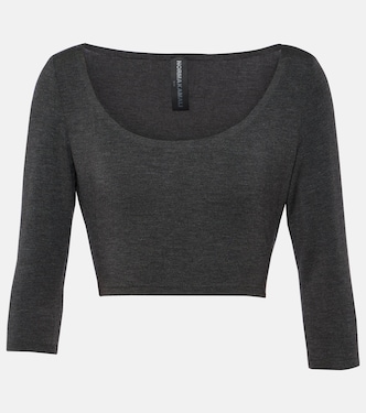 Jersey crop top | Norma Kamali