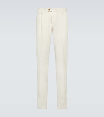 Pantalon droit en velours côtelé | Lardini