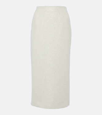 Sequined tweed midi skirt | Alessandra Rich