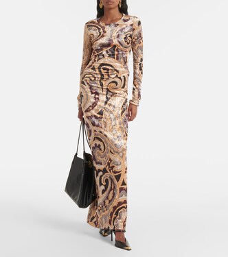 Bedrucktes Top aus Samt | Etro