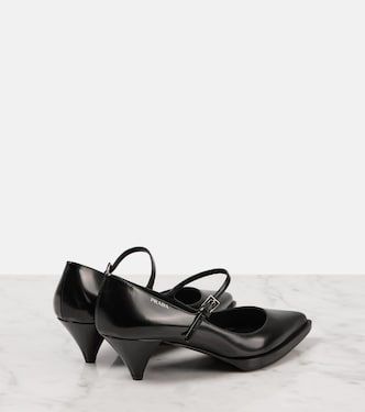Escarpins en cuir à logo | Prada