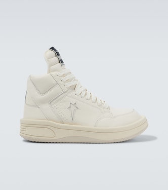 X Converse Sneakers Turbowpn aus Leder | DRKSHDW by Rick Owens