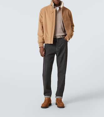 Pantalones rectos de algodón | Brunello Cucinelli