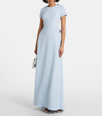 Robe longue en crêpe | Carolina Herrera