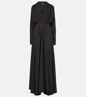 Maxikleid mit Lederimitat | Norma Kamali