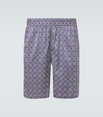 Palma silk-blend Bermuda shorts | Frescobol Carioca