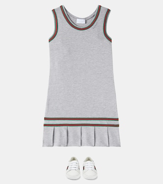 Kleid Web Stripe aus einem Baumwollgemisch | Gucci Kids