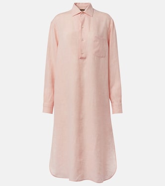 Lora linen shirt dress | Loro Piana