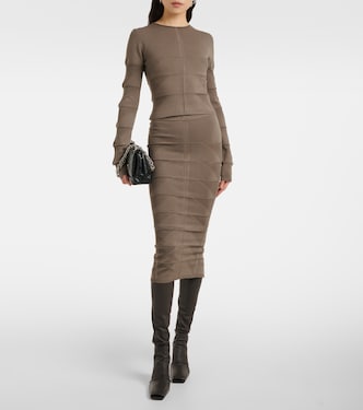 Bleistiftrock aus Jersey | Rick Owens