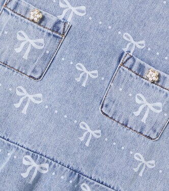Abito di jeans con stampa | Self-Portrait Kids