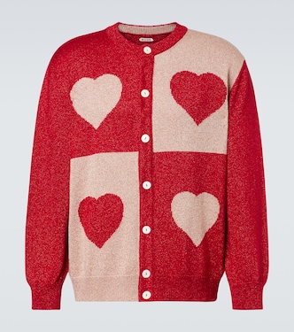 Lamé jacquard cardigan | Bode