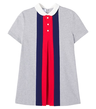 Kleid Web Stripe aus Baumwoll-Jersey | Gucci Kids