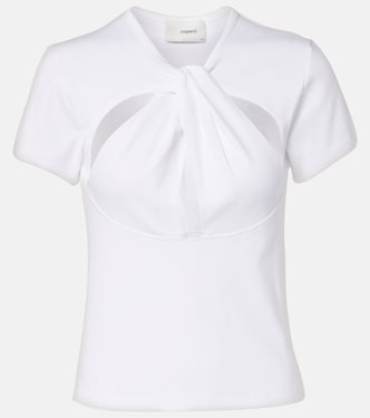 T-shirt in cotone con cut-out | Coperni