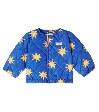 Baby Stars quilted puffer jacket | Tinycottons