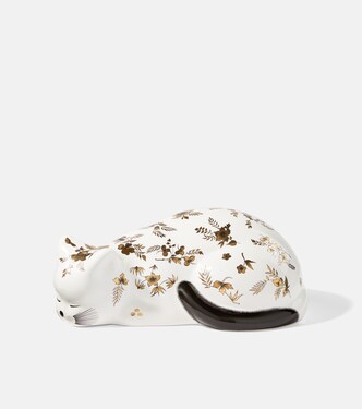 Figura Cat floral de cerámica | Fornasetti