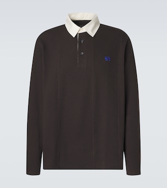 City cotton-blend polo shirt | Wales Bonner