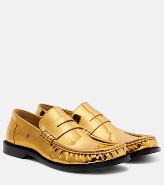Campo mirrored leather penny loafers | Loewe