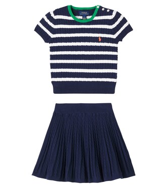 Top e gonna in maglia di cotone | Polo Ralph Lauren Kids