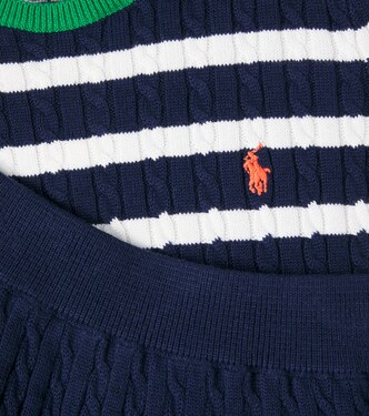 Knitted cotton top and skirt set | Polo Ralph Lauren Kids