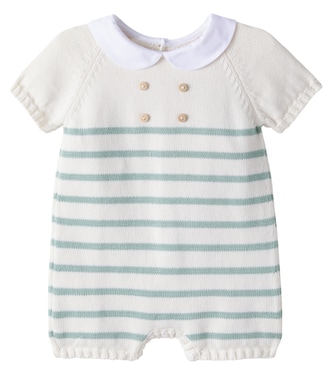 Baby Clavel striped cotton onesie | La Coqueta