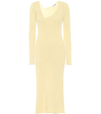 Abito midi in misto lana e ramia | Jil Sander