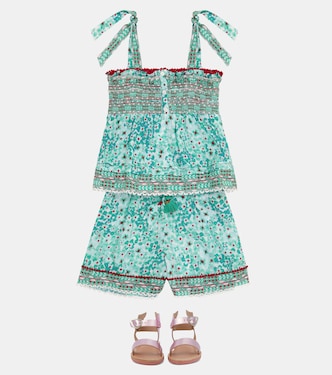 Bedruckte Shorts Cindy | Poupette St Barth Kids