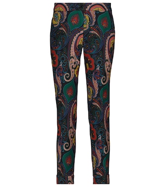 Paisley stretch-wool slim pants | Etro