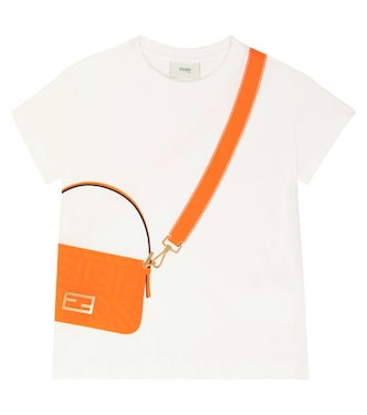 Printed cotton jersey T-shirt | Fendi Kids