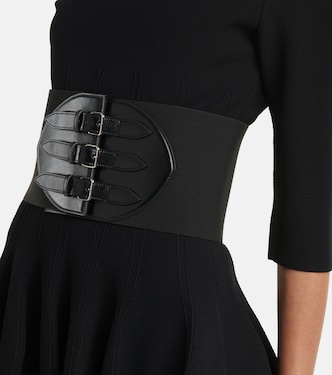 Buckled leather corset belt | Alaïa