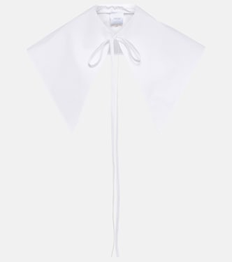 Oversized self-tie cotton bib | Patou