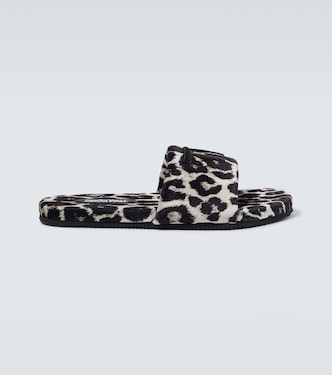 Harrison logo leopard-print slides | Tom Ford