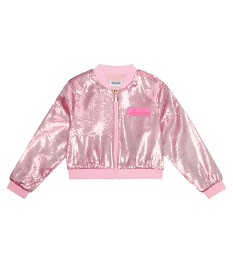 Sequined puffer jacket | Moschino Kids