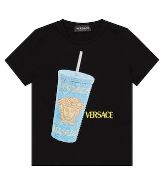 Bedrucktes T-Shirt aus Baumwoll-Jersey | Versace Kids