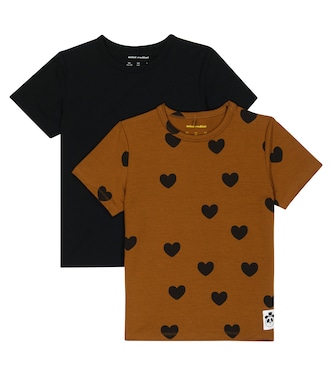 Set Basic Hearts aus zwei T-Shirts | Mini Rodini