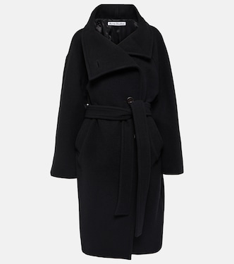 Abrigo cruzado en mezcla de lana | Acne Studios