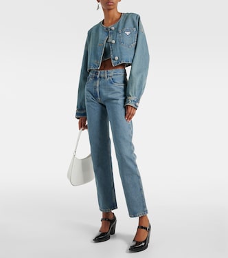 Jeans regular a vita media | Prada