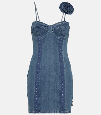 Robe en jean à fleurs | Rotate