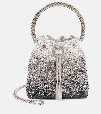 Bon Bon embellished bucket bag  | Jimmy Choo