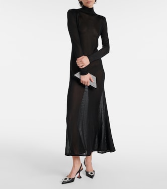 Escarpins Begum 70 en cuir | Amina Muaddi