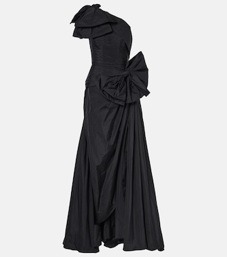 Abito lungo monospalla in taffetà | Elie Saab